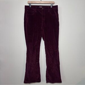 Levi's Women's Boot Cut Corduroy Pants in Deep Burgundy
